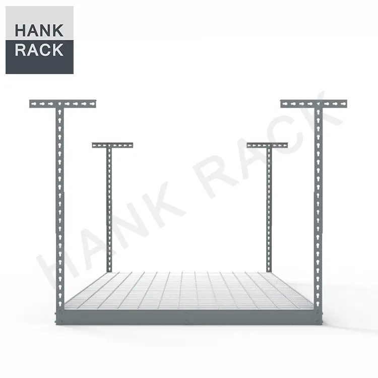 China Boltless Rivet Overhead Home Storage Shelving Garage Ceiling Rack
