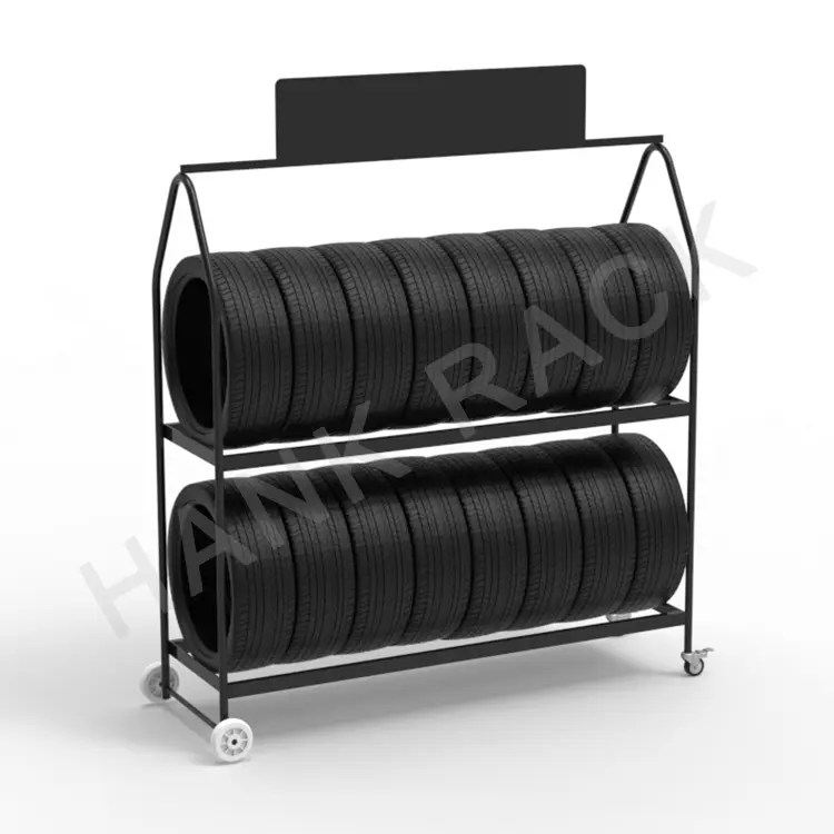 China MOBILE TYRE DISPLAY RACK factory and manufacturers Hank