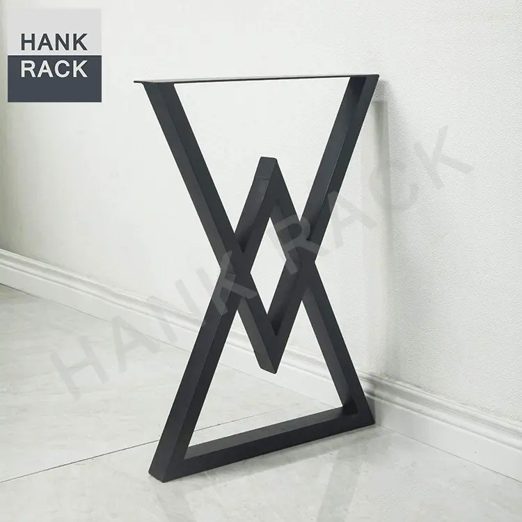 China Metal Furniture Legs Triangular Table Legs Black Metal Desk Legs