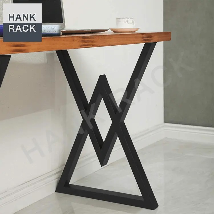 China Metal Furniture Legs Triangular Table Legs Black Metal Desk Legs