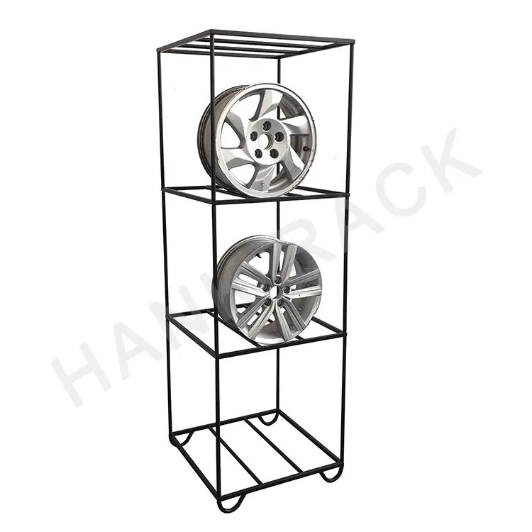 China Car Tire Wheel Display Stand Alloy Mag Wheel Display Rack factory