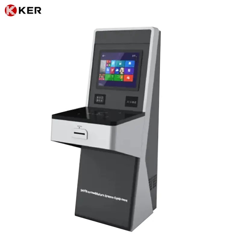 China SelfService Library Management System Book Check In/Out Machine