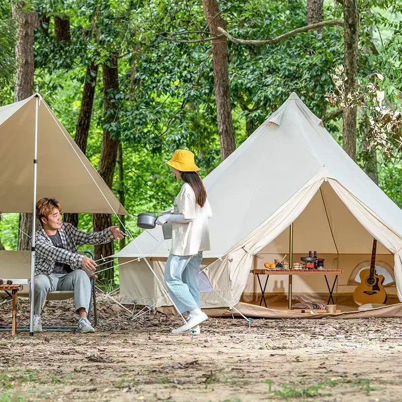 China Glamping camping bell tent Manufacturer and Supplier Aixiang