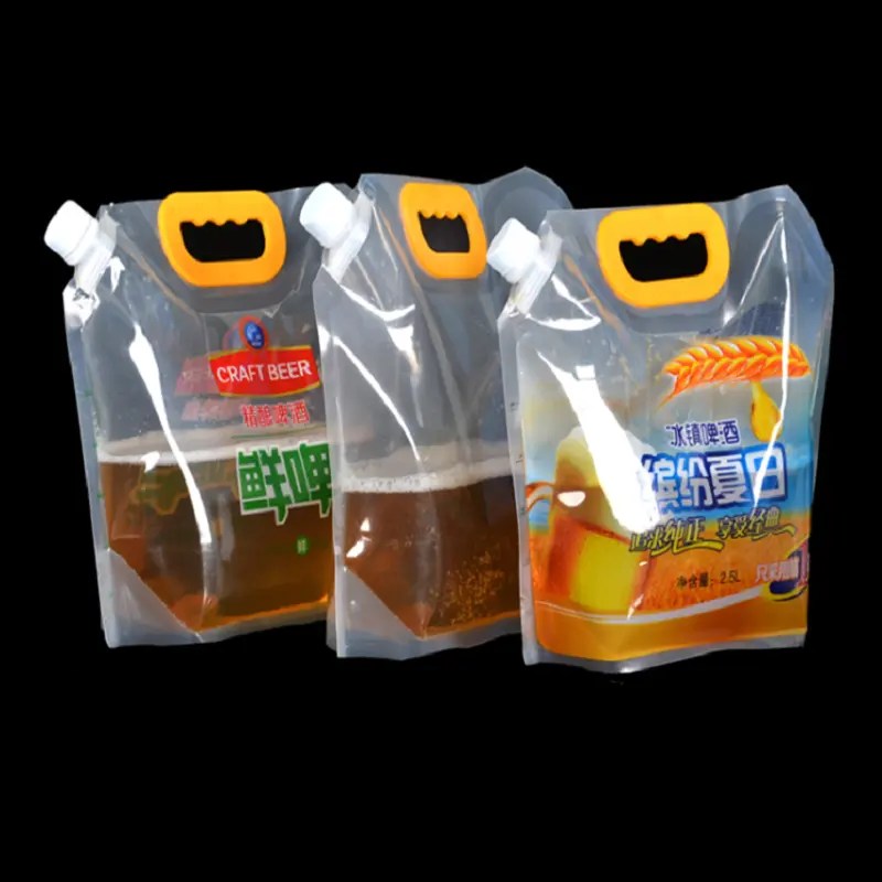 Wholesale customized eco friendly 10l reusable food spout pouch liquid