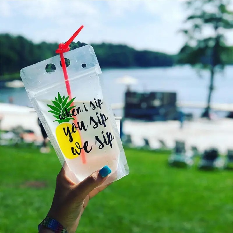 Wholesale Reusable baby pouch Juice Food Packaging Bag Stand up pouch