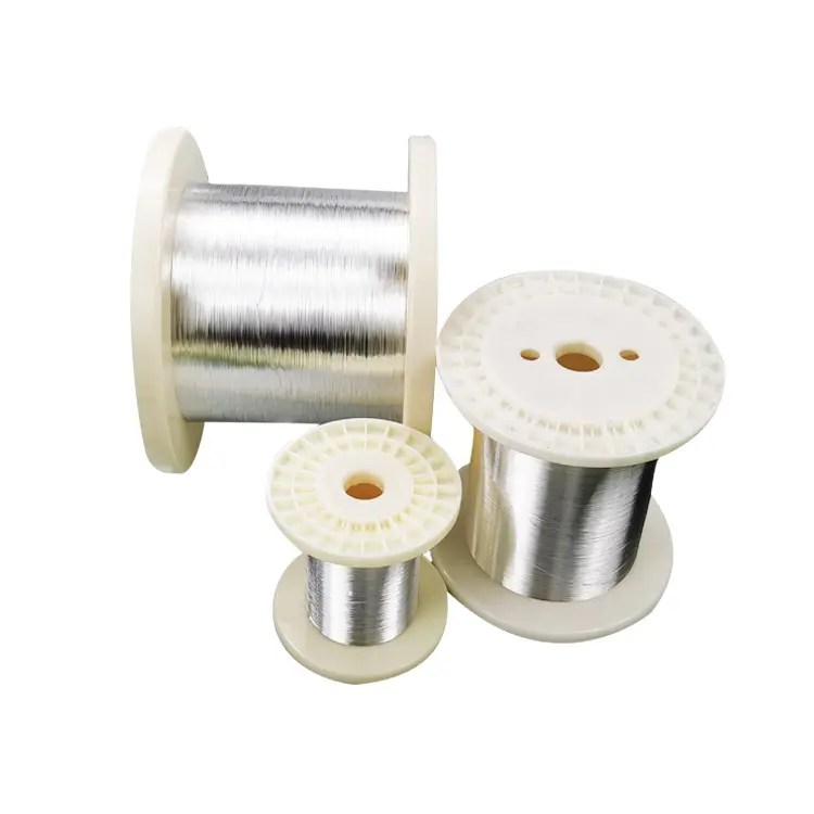 China Silver plated copper wire bare pure oxygen free copper wire 0.08