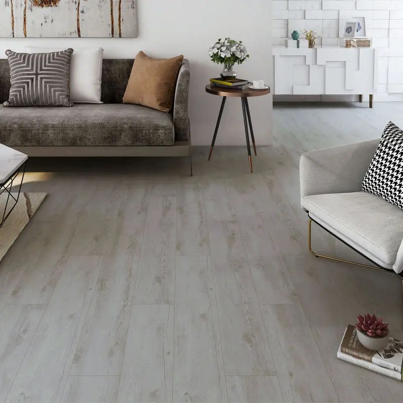 China White Color Anti Stretch Hard Surface Vinyl Flooring Manufacturer