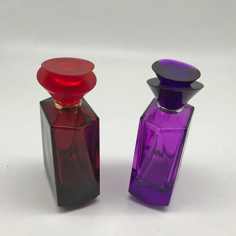 China High Quality 100ml Rectangle Sprayer Perfume Glass Bottle