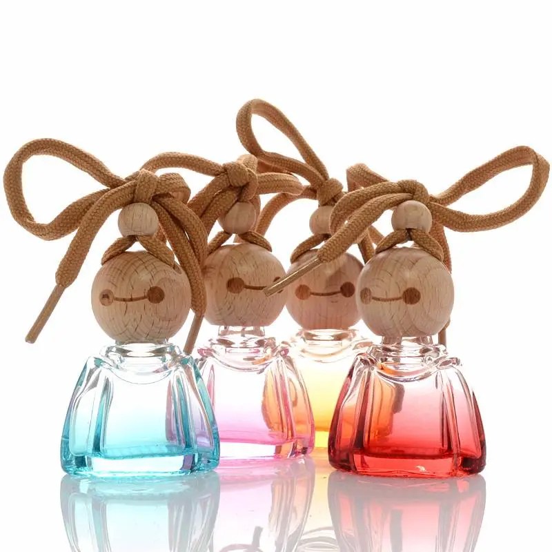 China 10ml New empty hanging car air freshener car perfume bottle glass