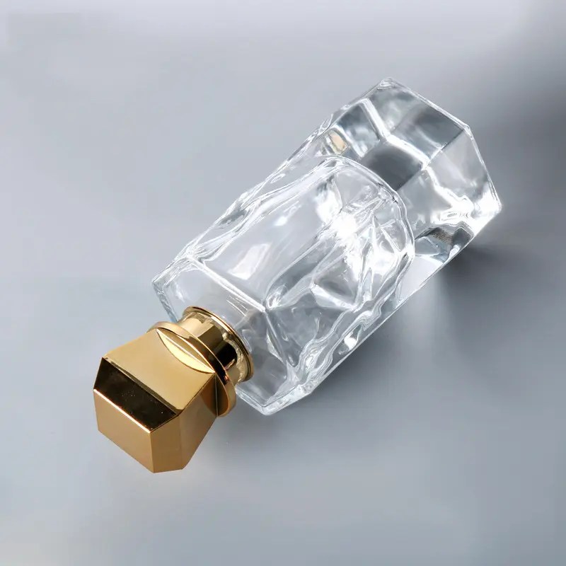 China Thick base crystal perfume glass bottles 100ml mens perfume