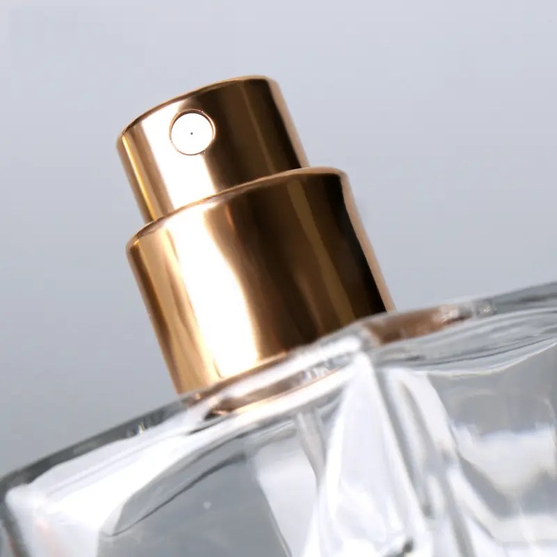China Thick base crystal perfume glass bottles 100ml mens perfume