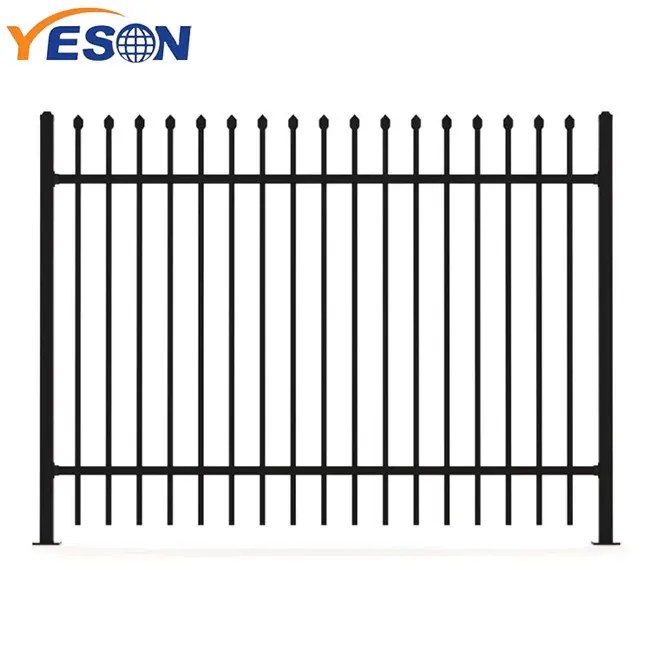 China High definition Galvanized Wrought Iron Fence spear top Fence Yeson factory and