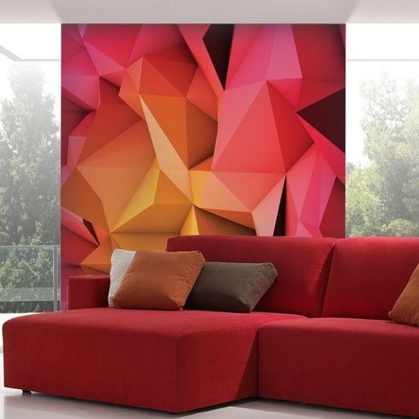3D Abstract Wall Mural