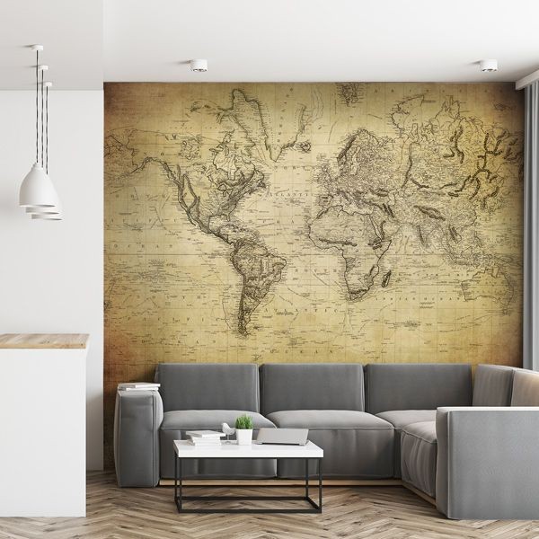 Wall mural world map