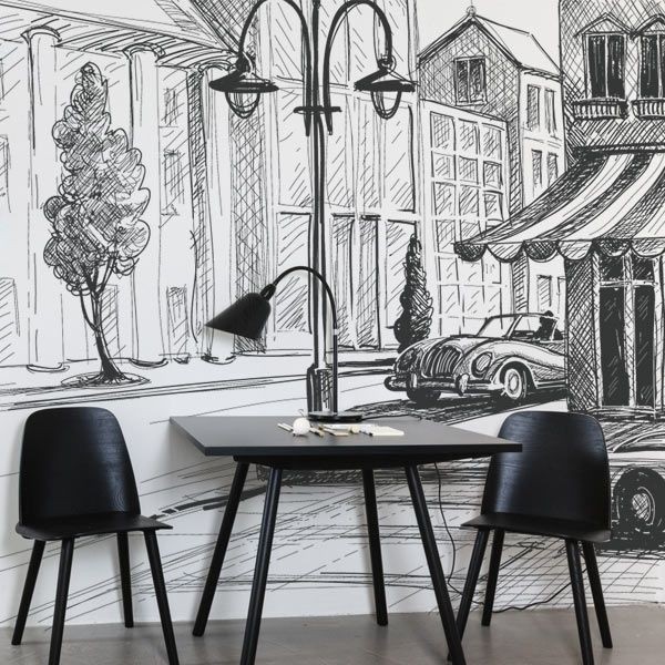 Decorative Mural Pencil Draw