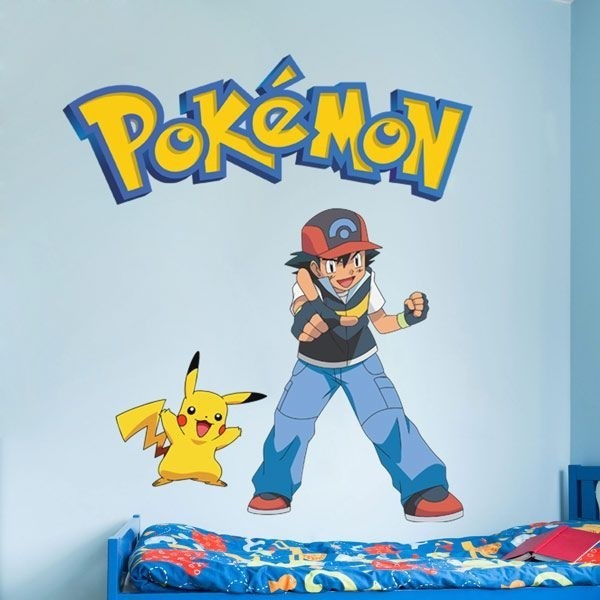Autocollant mural décoratif Pokémon