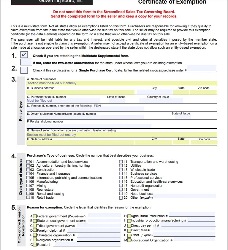 MTC and SST Tax Exemption Explained