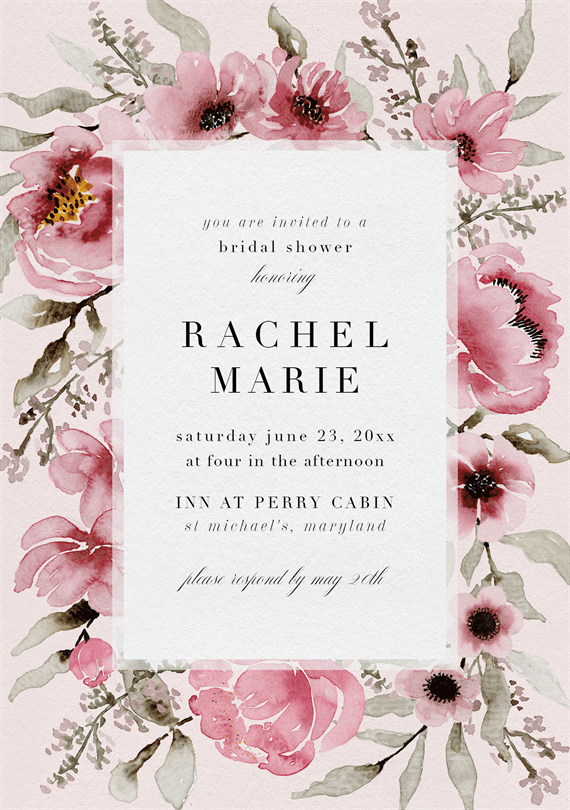 Photo Bridal Shower Invitation Instant Download Evite Text Email