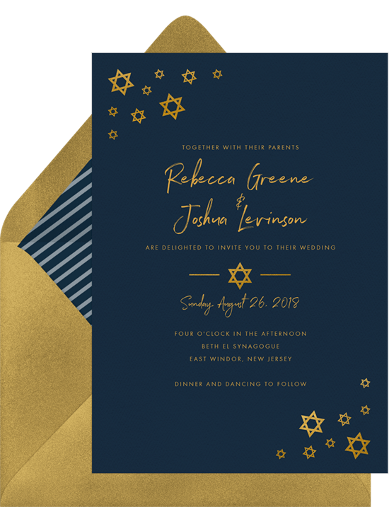 Jewish Wedding Invitation Wording Ideas to Celebrate Your Union