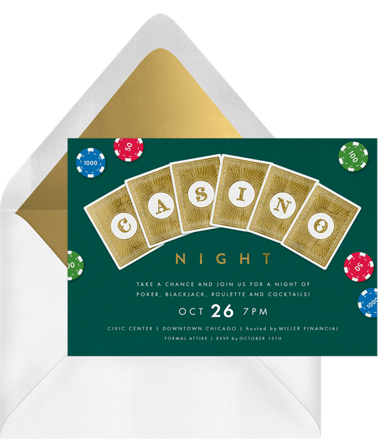 All In How to Throw the Ultimate Casino Theme Party STATIONERS