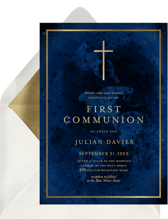 6 Confirmation Invitations to Celebrate a First Communion STATIONERS
