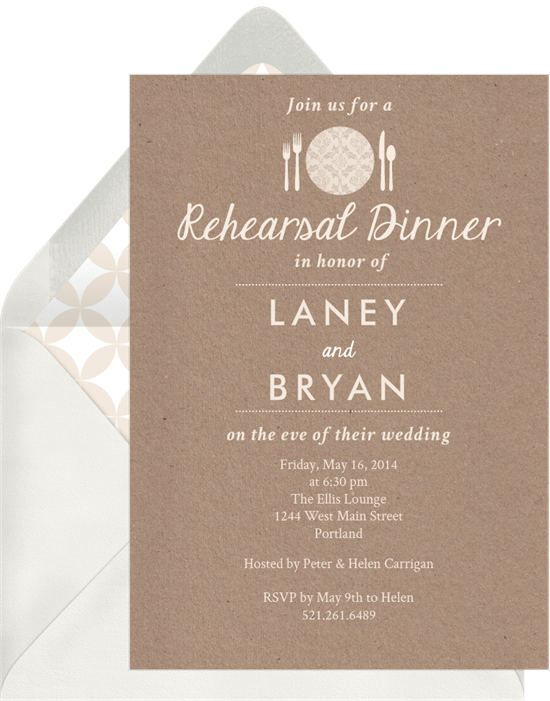 10 Rehearsal Dinner Invitations, from Traditional to Trendy STATIONERS