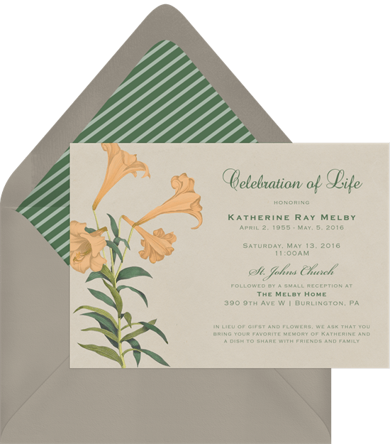 21 Beautiful Celebration of Life Invitations to Honor Your Loved One