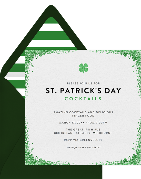 The Best St. Patrick's Day Sayings for Your Party Invitations