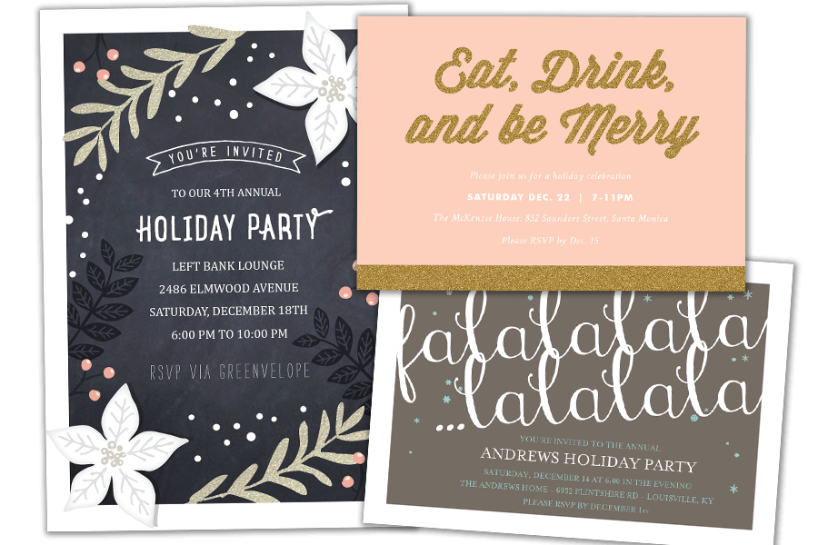 Email Online Holiday Invitations that WOW!