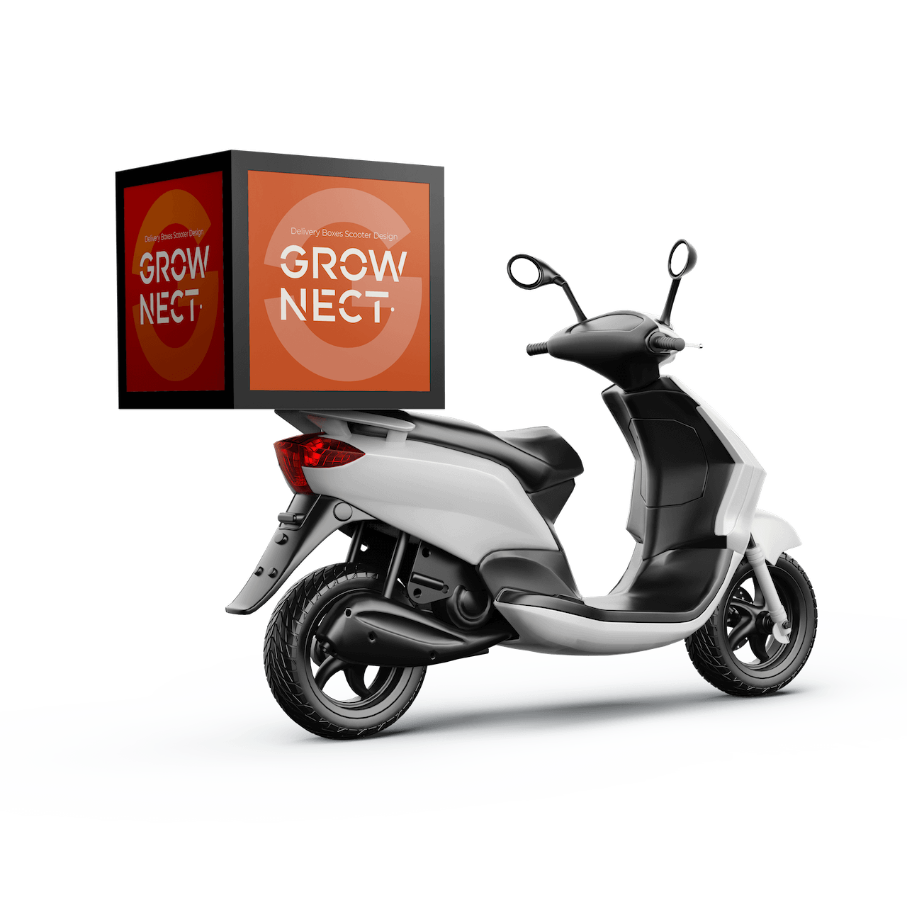 Delivery box scooter bike design GrowNect® We design, create