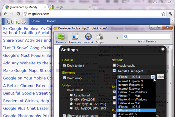 UserAgentString.com List of Chrome User Agent Strings