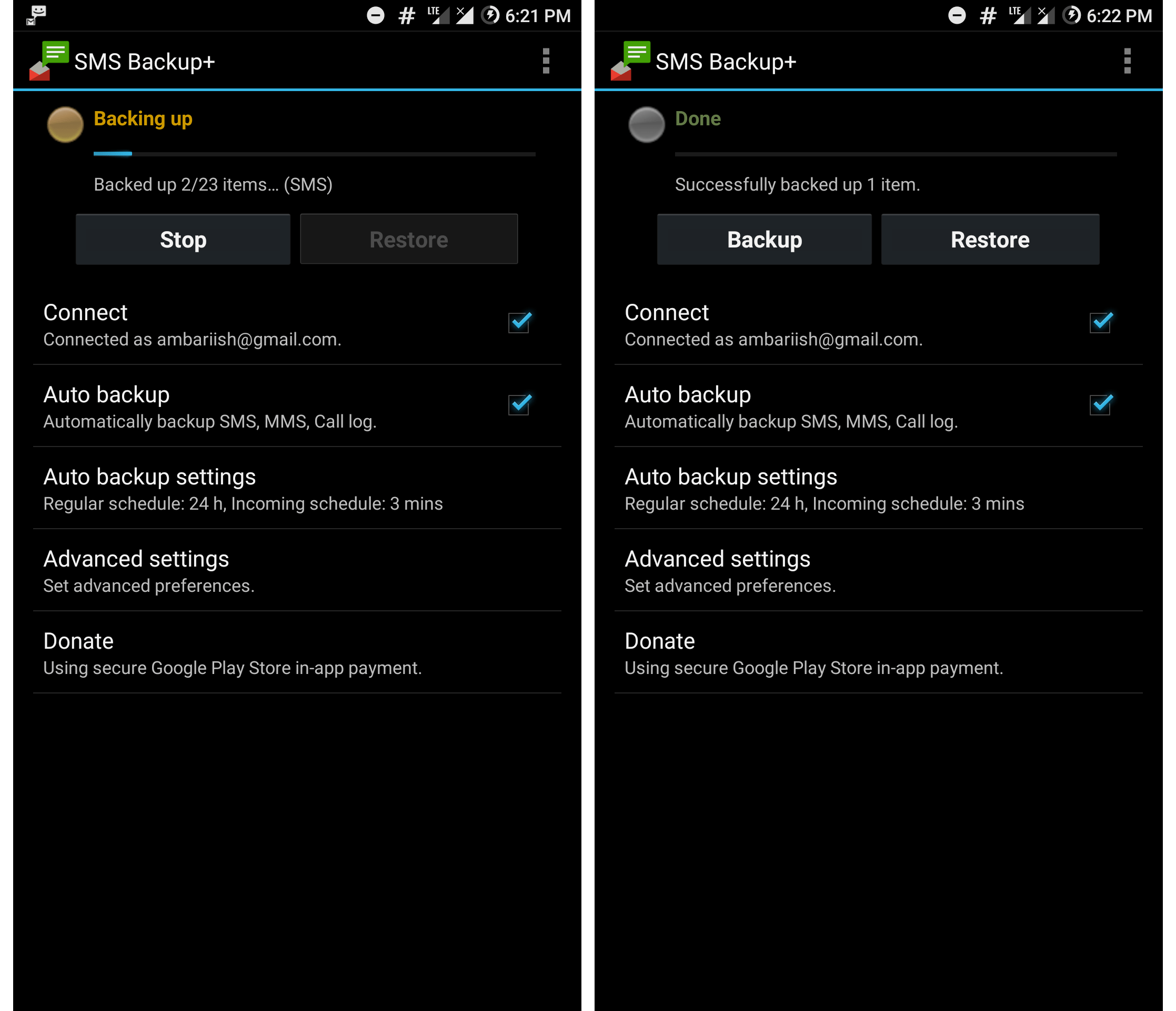 Backup Call Logs & Text Messages to Gmail