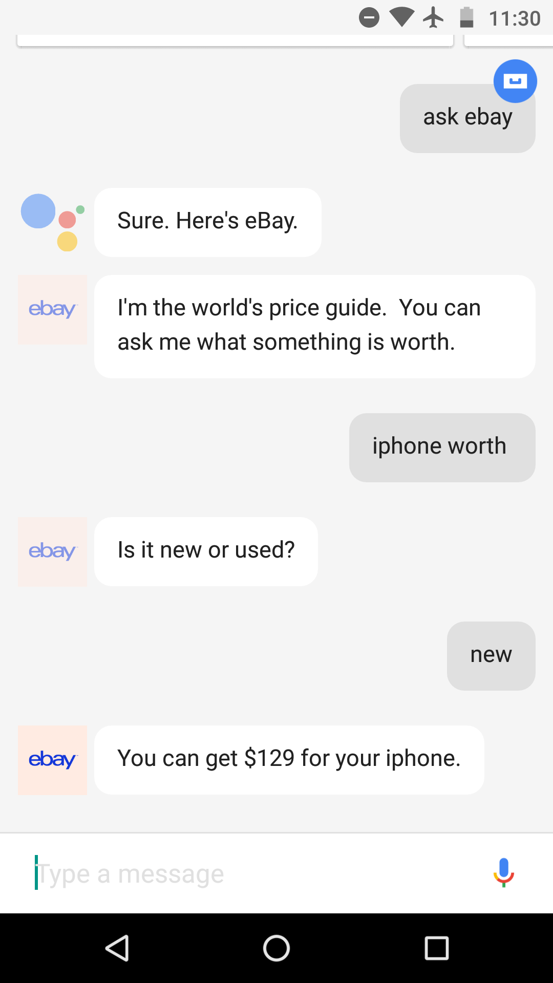 Google Assistant Now Lets You Chat With eBay