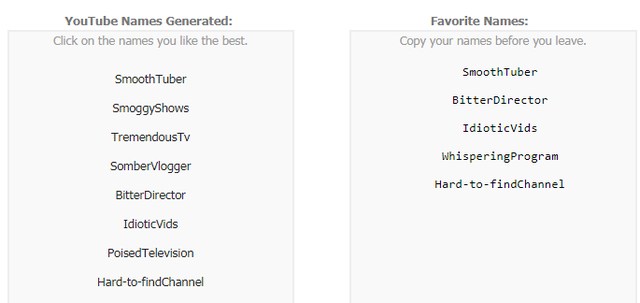 Youtube gaming channel name generator