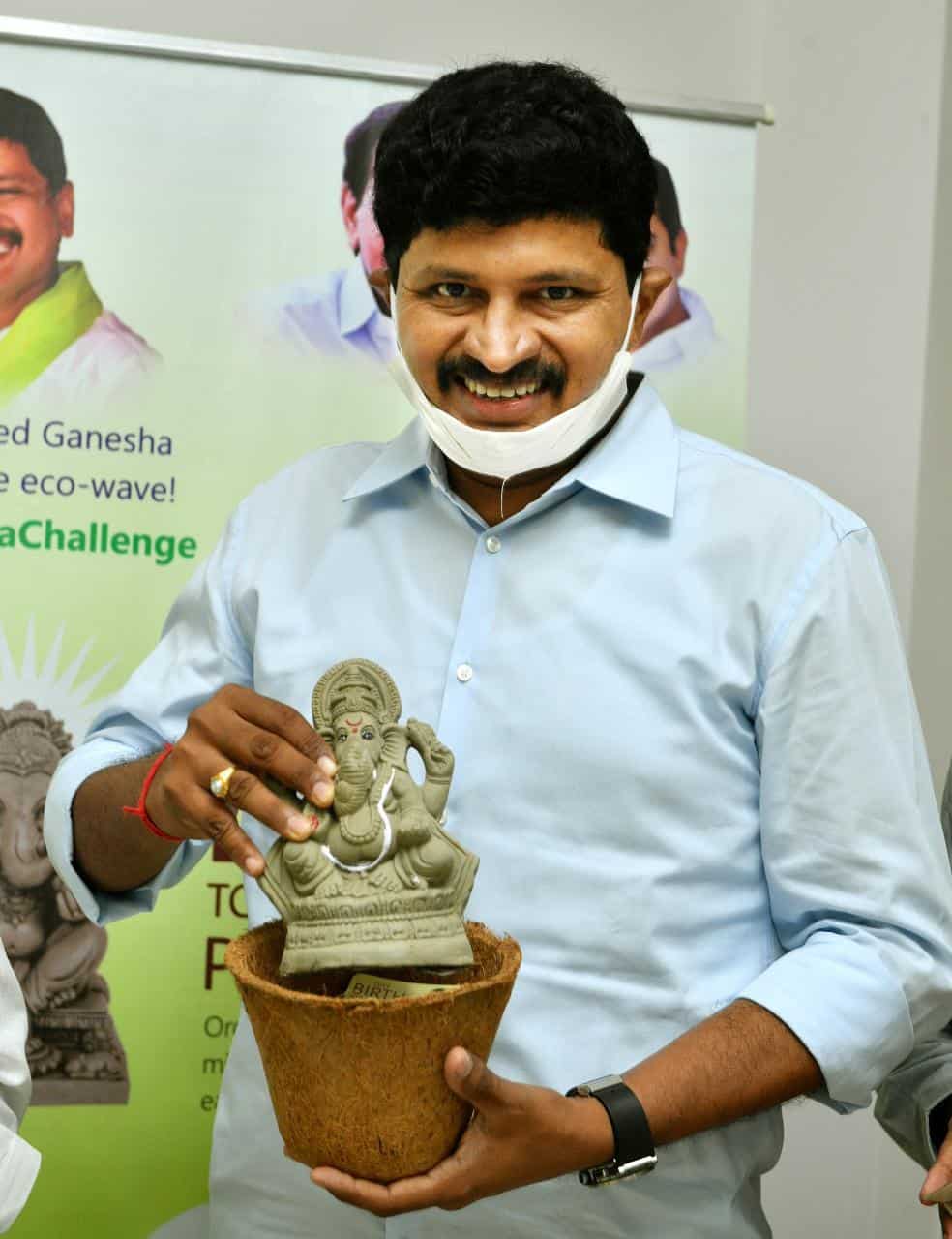 MP Santosh Kumar Promotes Seed Ganesha