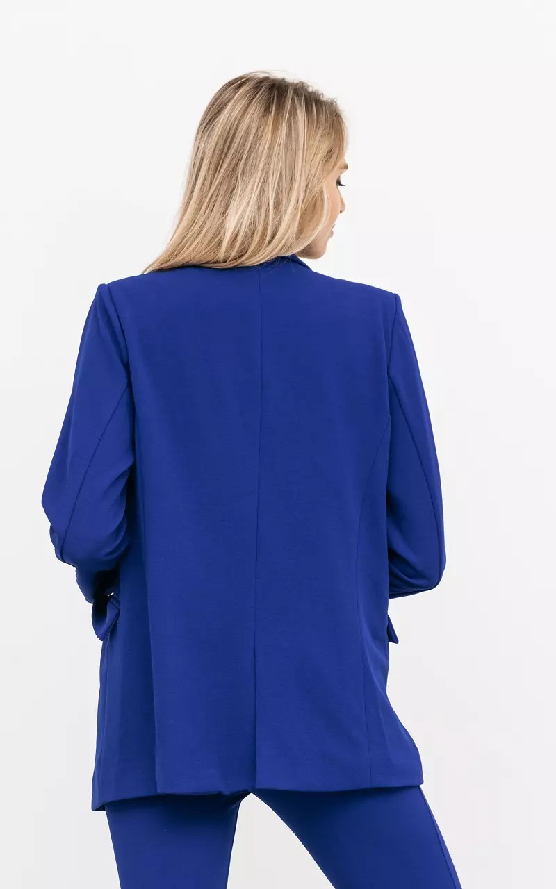 Blazer Met Schoudervulling - Kobalt Blauw | Guts & Gusto