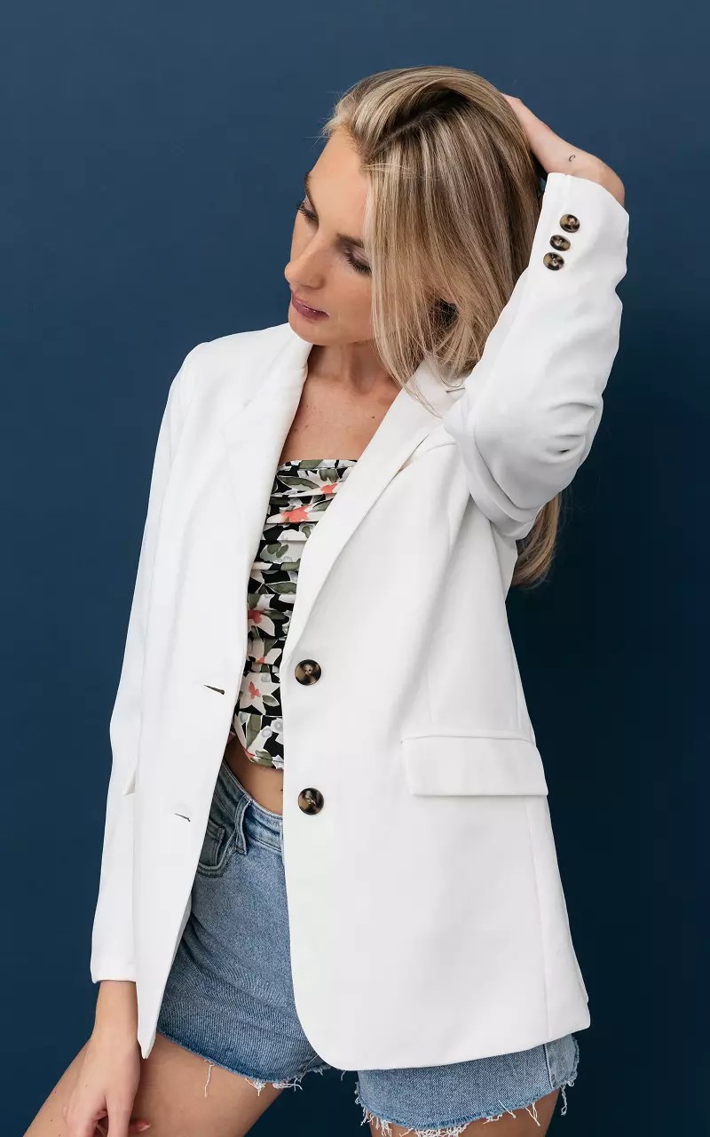 Blazer with shoulder pads White Guts & Gusto
