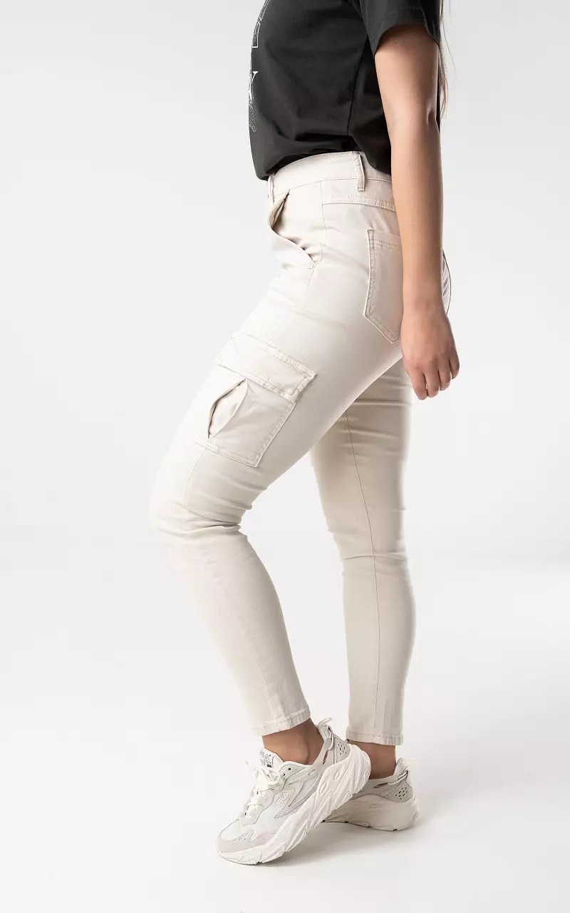 High waist cargo pants Beige Guts & Gusto