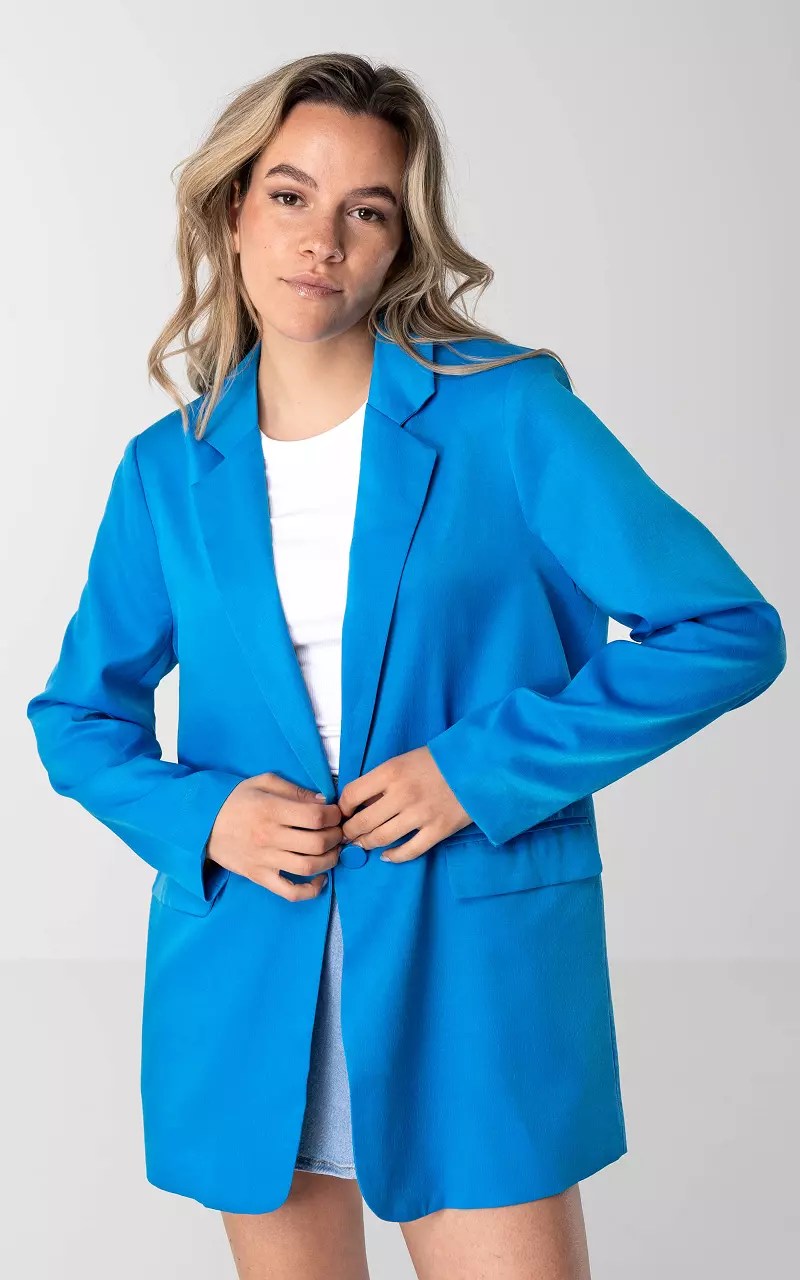 Oversized blazer with shoulder pads Blue Guts & Gusto