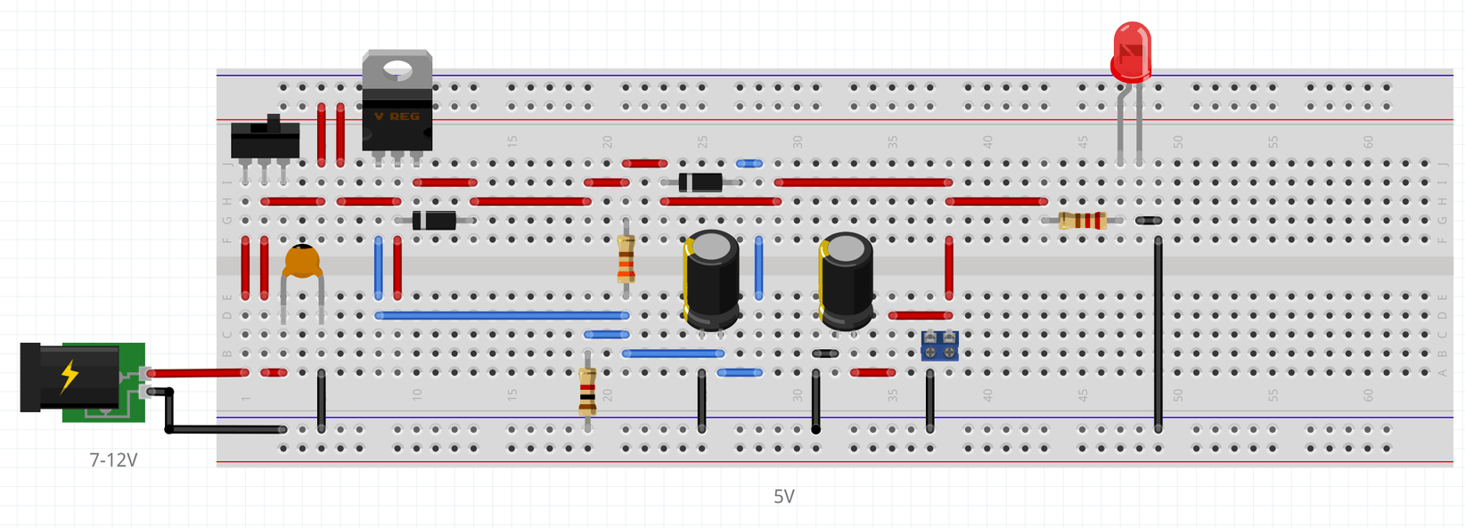 Fritzing 12v power supply lanasteel