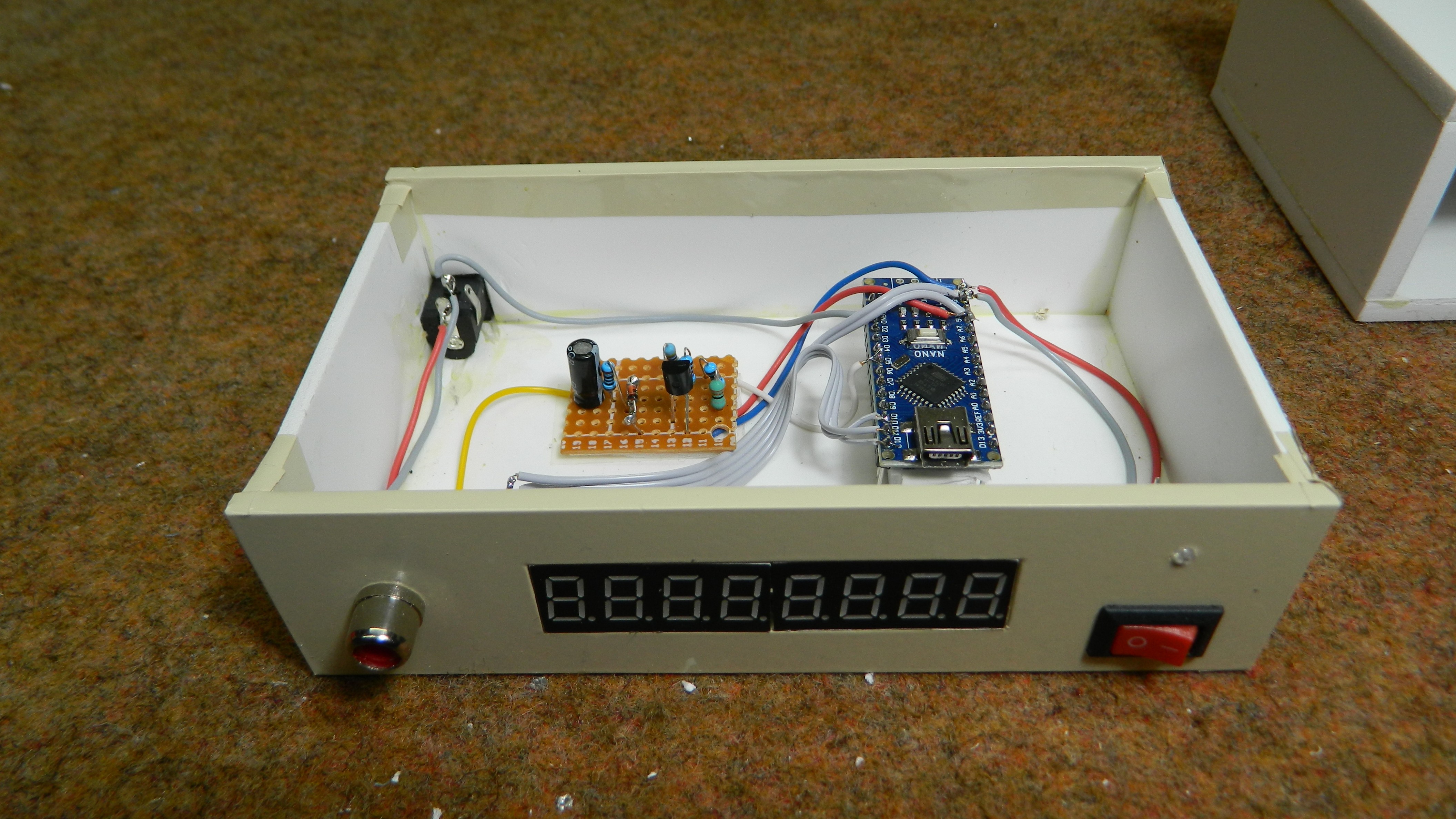 DIY 6.5MHz Arduino frequency meter 7segment displ Hackaday.io