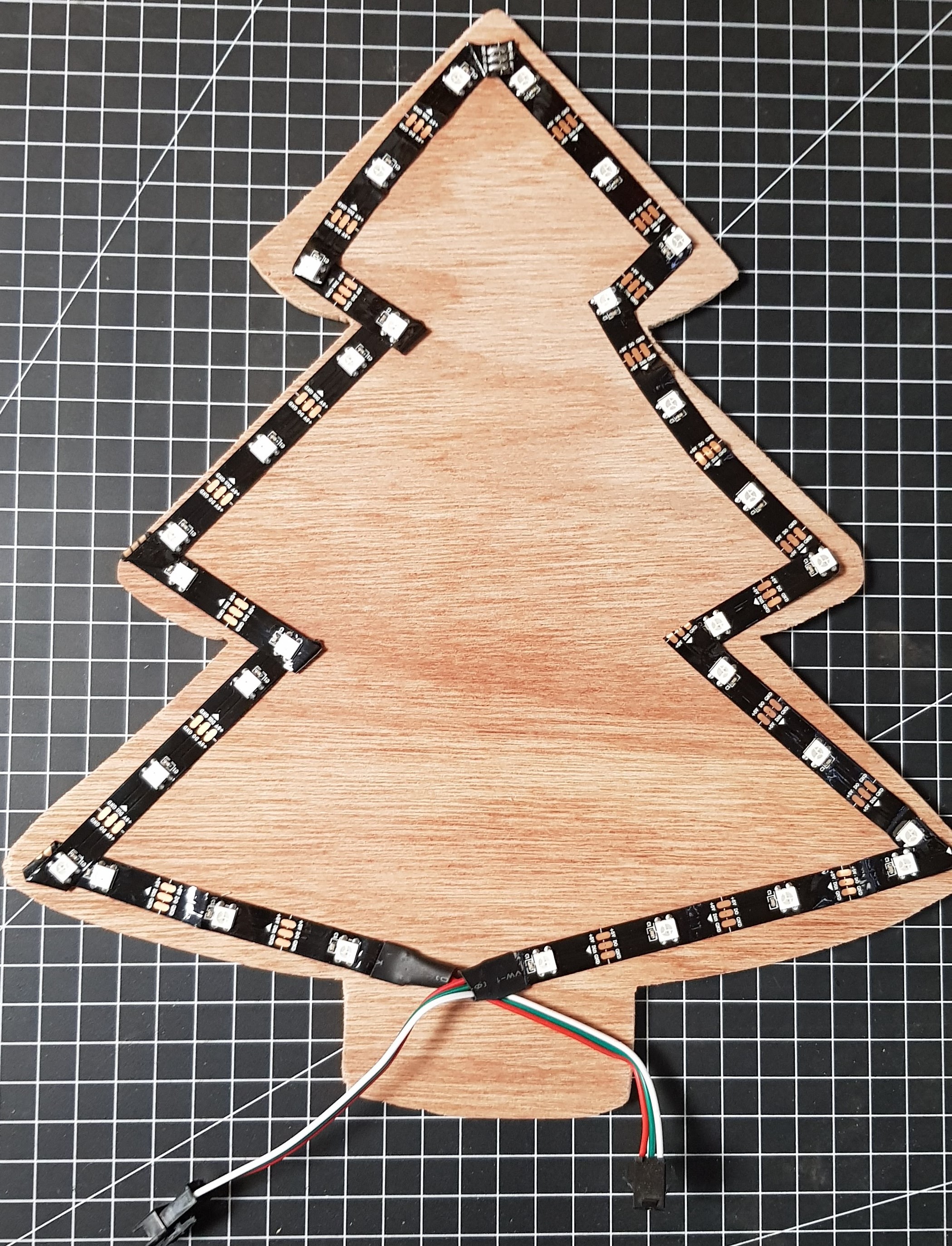 Gallery Wooden Christmas tree with addressable LEDs Hackaday.io