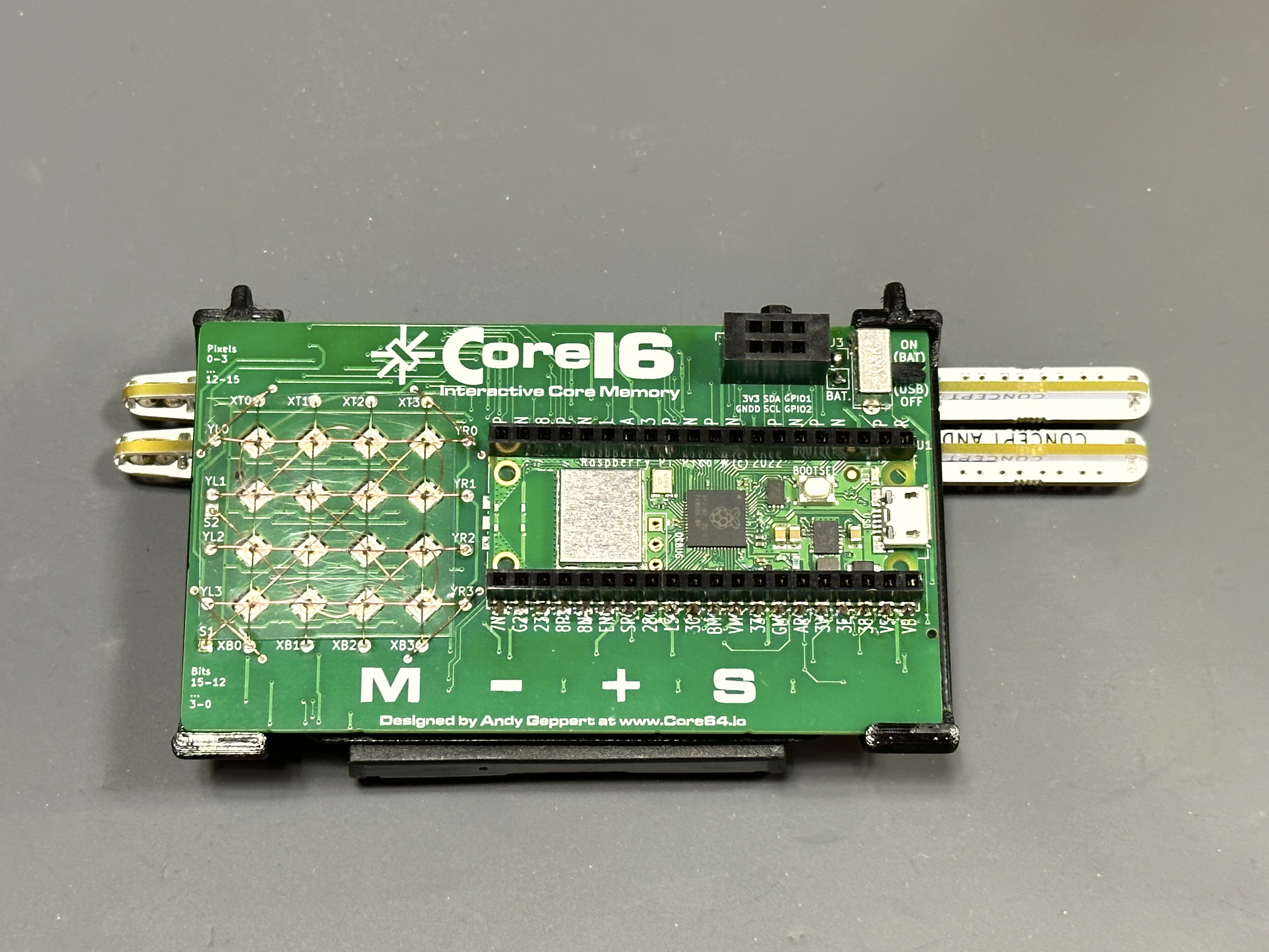 Gallery Core16 Interactive Core Memory Made Smaller Hackaday.io