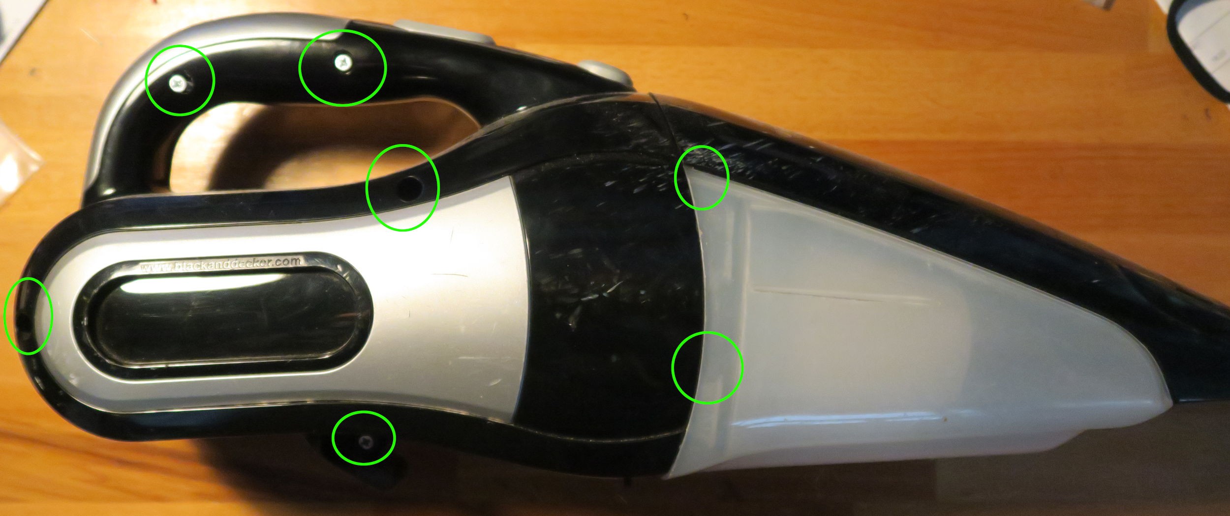 Black & Decker - Dust Buster: battery replacement | Hackaday.io