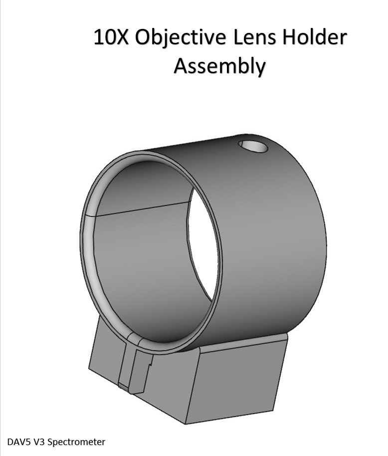 FreeCAD v 0.16 10X Objective Lens Holder Assembly Details Hackaday.io