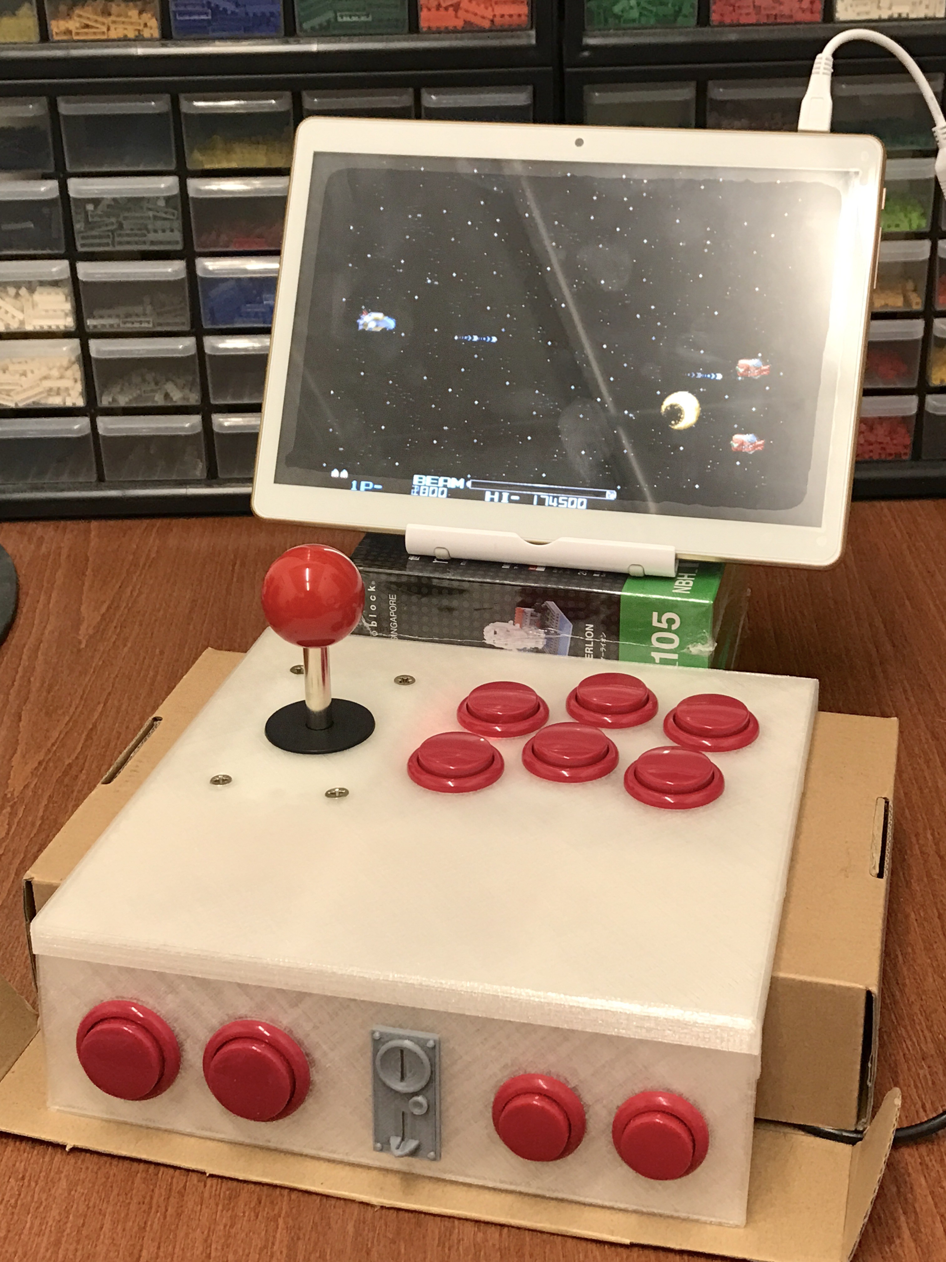 Desktop Arcade Machine 3D Printed + RetroPie Hackaday.io