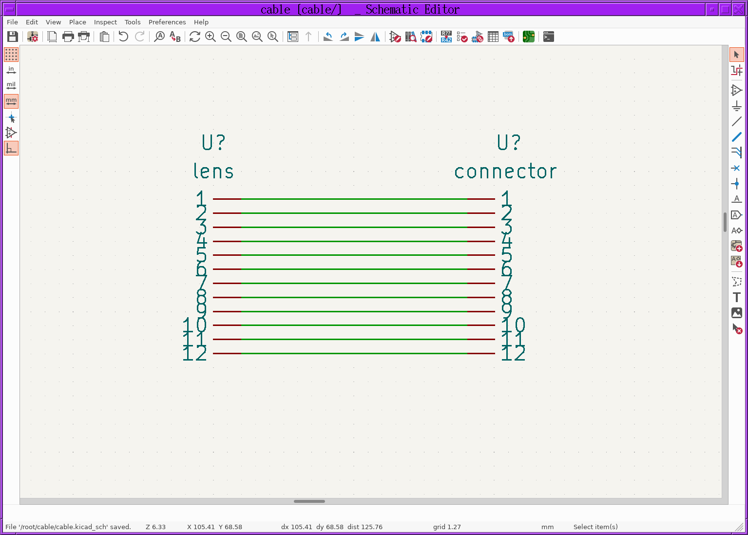 Flex cable design in kicad Details Hackaday.io