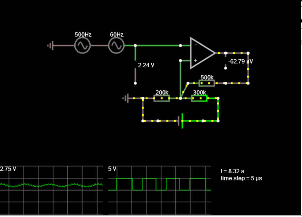 Comparator with hysteresis Details Hackaday.io