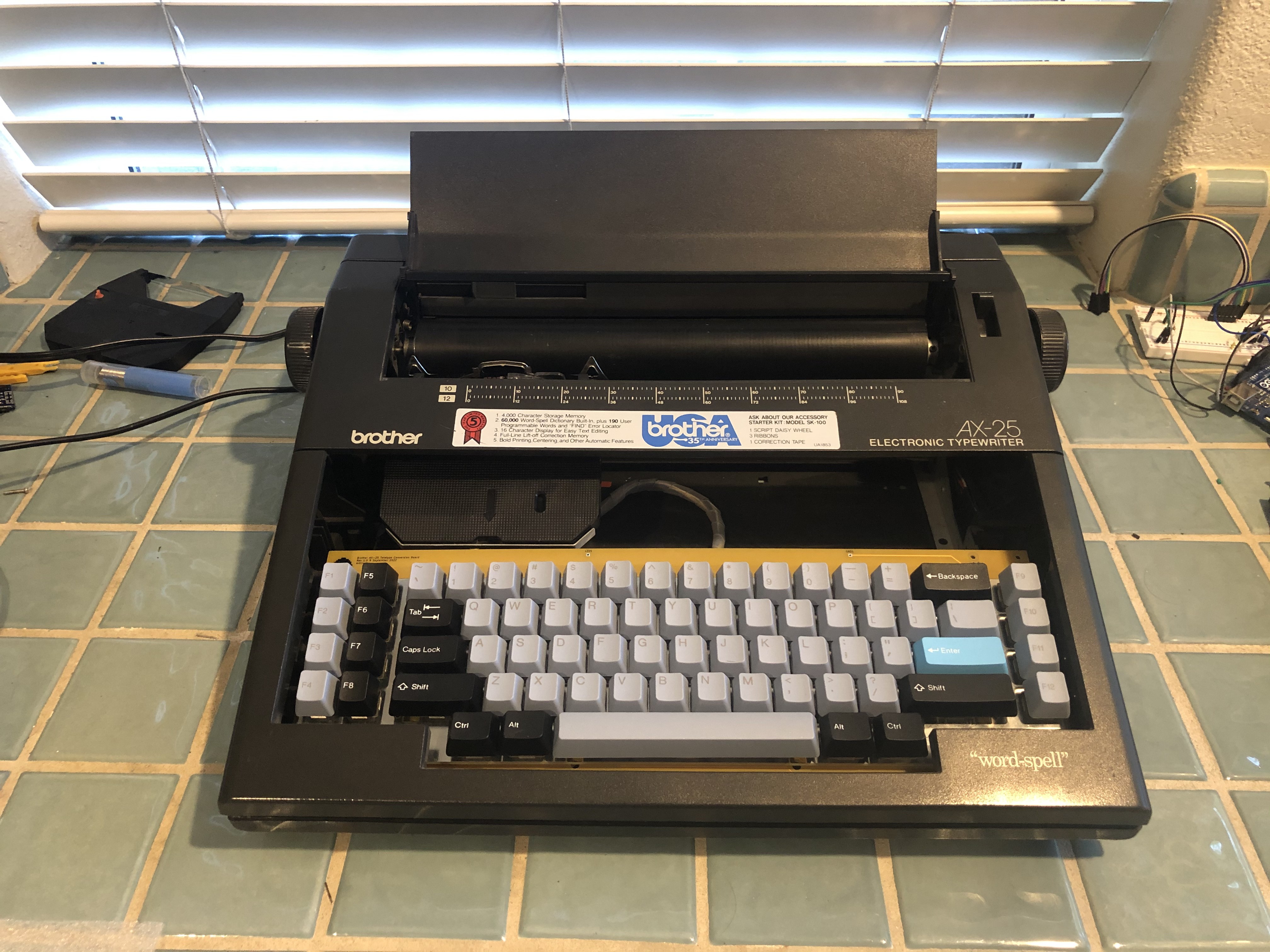 80s Typewriter Linux Terminal Details Hackaday.io