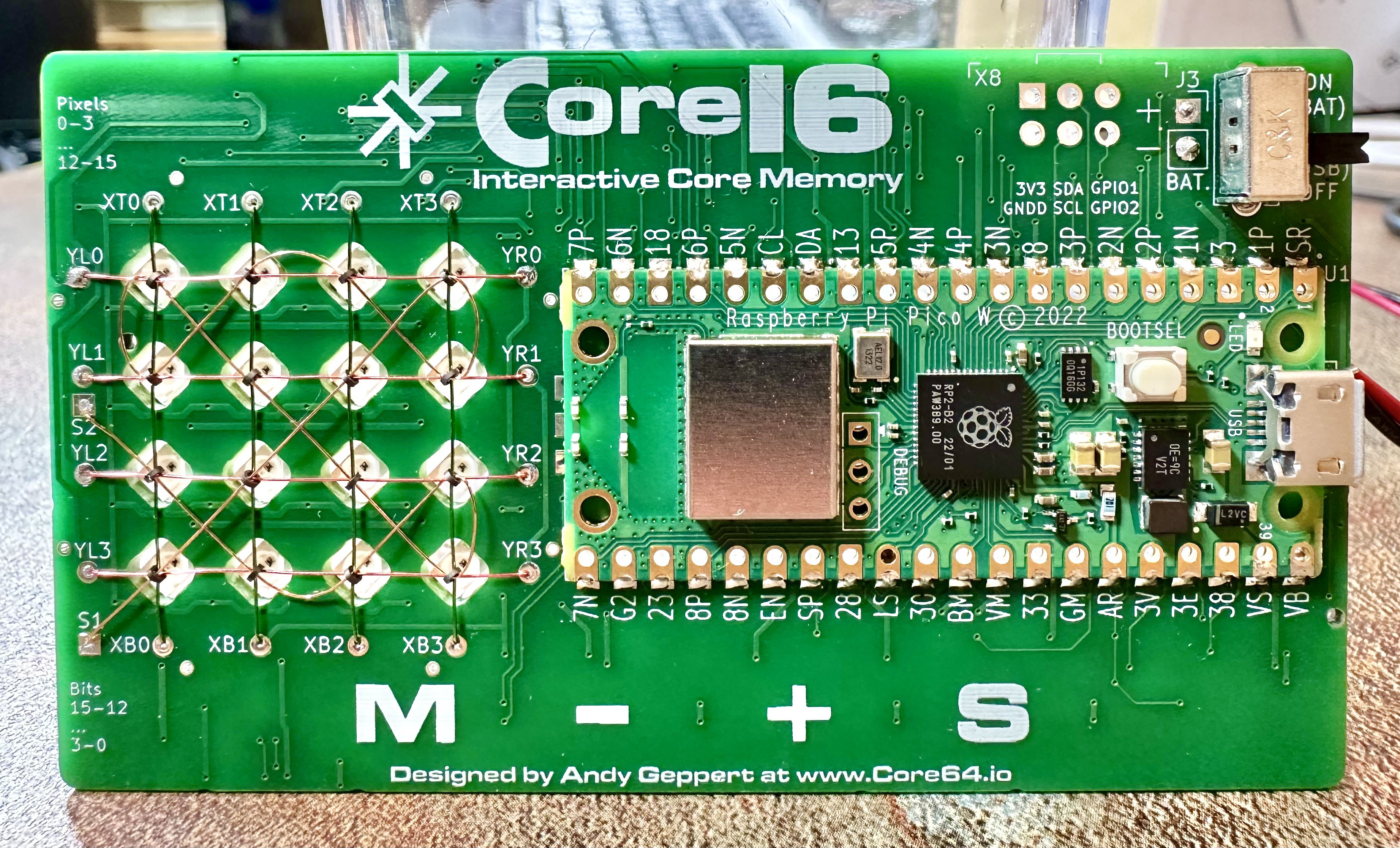Gallery Core16 Interactive Core Memory Made Smaller Hackaday.io